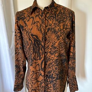 TOPSHOP Animal print shirt